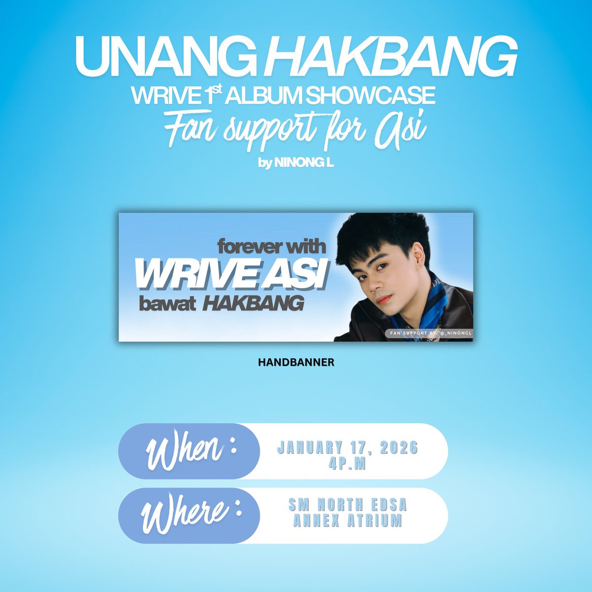 _NinongL's tweet photo. wait here’s a story no one asked for. 

it’s always my dream to support asi. this is the least thing that i can do as someone who firmly believes in him and his potential as a professional idol. 

as much as i would love to attend the album showcase but as someone https://t.co/I2puzjaeki