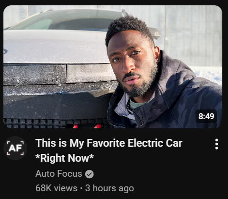 StrivenB's tweet photo. Nothing against @MKBHD, but, I cannot take someone who picks a car that does not have Tesla level FSD seriously. No matter whatever else that car has. https://t.co/Is6Opvm2oX