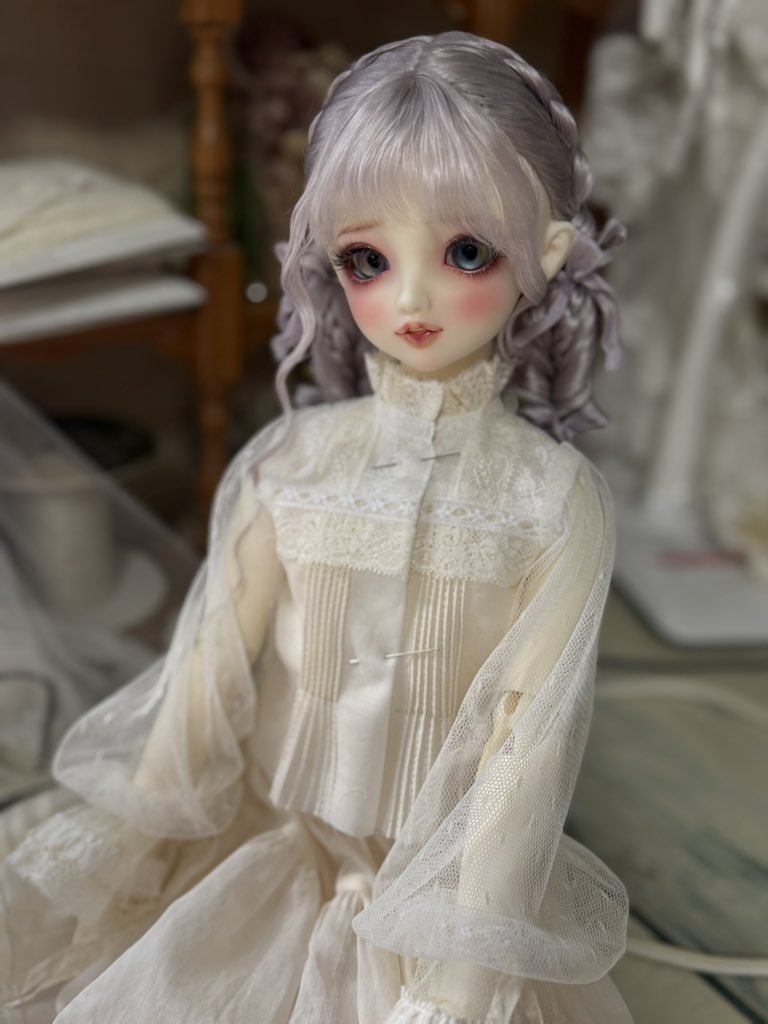 BABYRose0410's tweet image. インナートップはこんな感じで、お袖をチュールにしたのは大正解だった。
#br製作記録