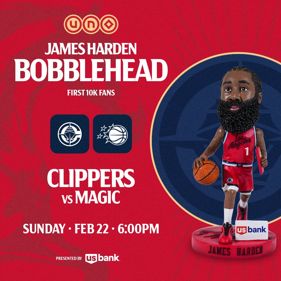 LAClippers's tweet photo. Get your tickets to James Bobblehead Night presented by @usbank on February 22nd 🎟️👉 https://t.co/KVLpdpyeSv https://t.co/aQbon7LUu5