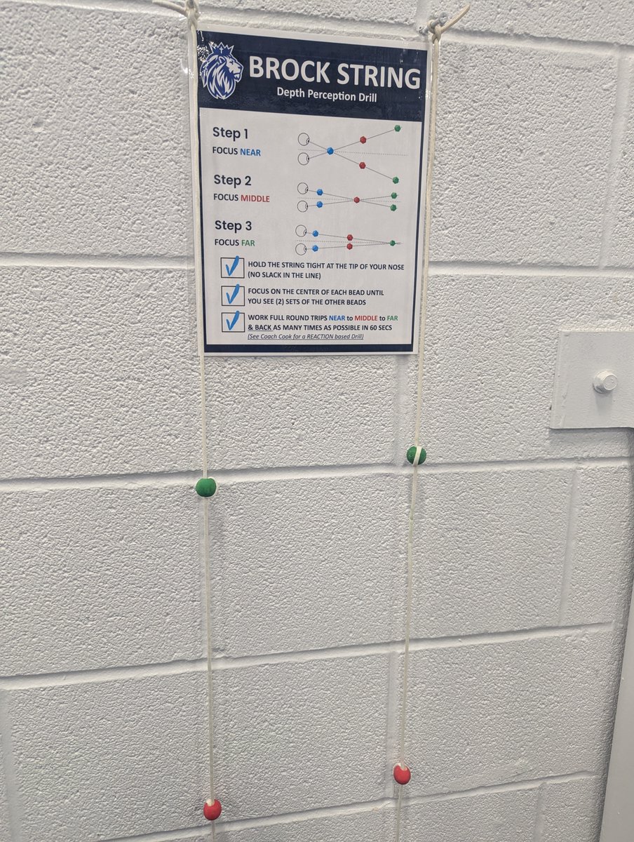 CVCA_Strength's tweet photo. ☑️Auxiliary Improvement Goal Cont.
New Signage on Vision Wall to make Brock String (Dr. Frederick Brock) depth perception drill more easily accessible.

Working to take our Sports Performance Training📈 &amp; Concussion Prevention🧠to the next level.

🏗️Building #FREAKSintheFALLS⚡ https://t.co/EjwzfzuQ1t