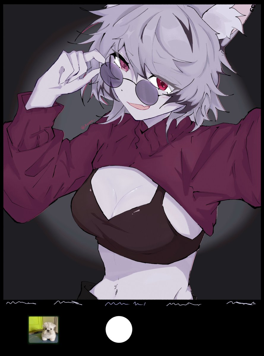 anzyy__'s tweet photo. selfie!!

#furry #oc #furryoc #art https://t.co/SJstXhMviI