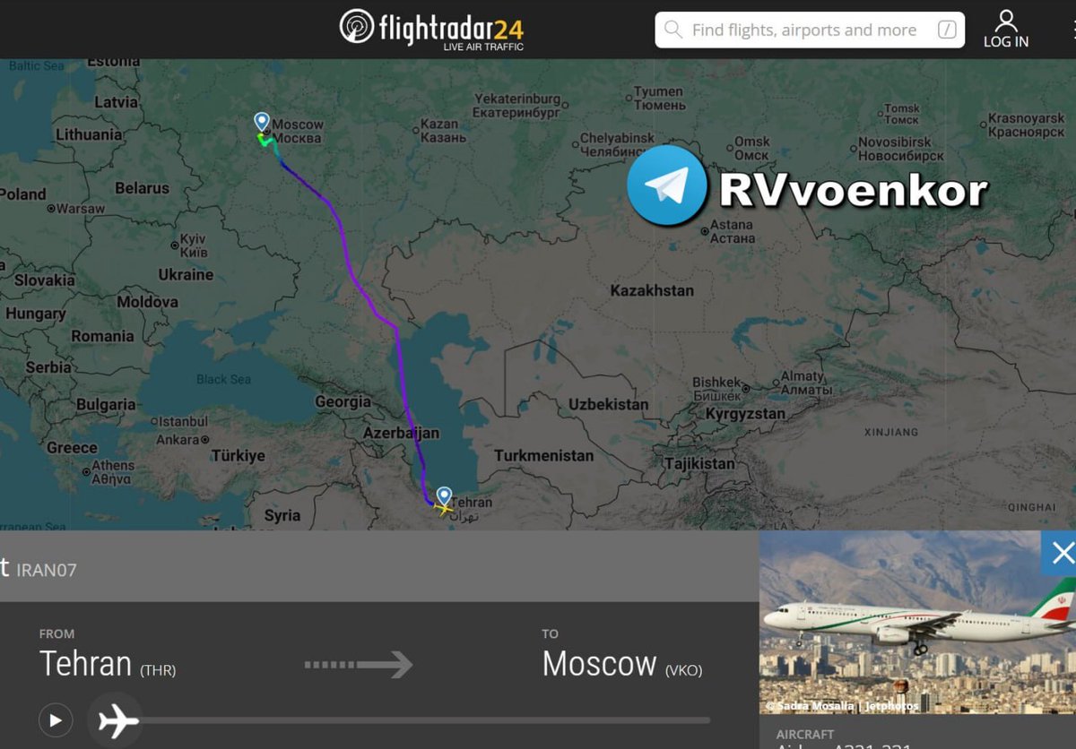 Geopolitik_2030's tweet image. MEDIOS RUSOS INFORMAN🔊

Un avión gubernamental iraní aterrizó en Moscú en medio de rumores sobre la preparación de ataques de EE. UU.

⚠️▪️El avión que aterrizó en Vnukovo probablemente traía al presidente iraní, Masoud Pezeshkian.
⚠️▪️Anteriormente, los medios de comunicación