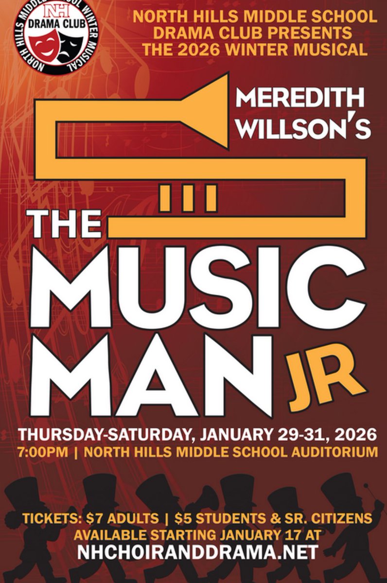 We enjoyed Opening Night of The Music Man Jr. tonight up on the hilltop at <a href="/north_hills/">North Hills SD</a> Middle School! 🎭 🎵