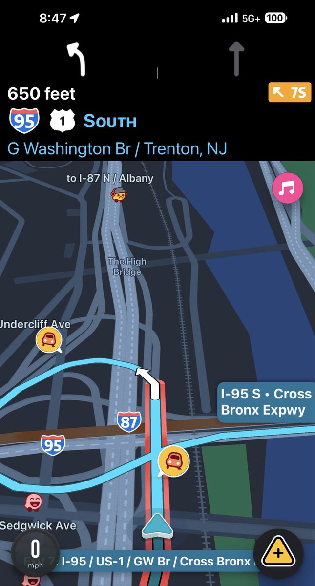 zehloani's tweet photo. Hey @PANYNJ_GWB why are we sitting still for an hour here? https://t.co/zZY66mdoNm