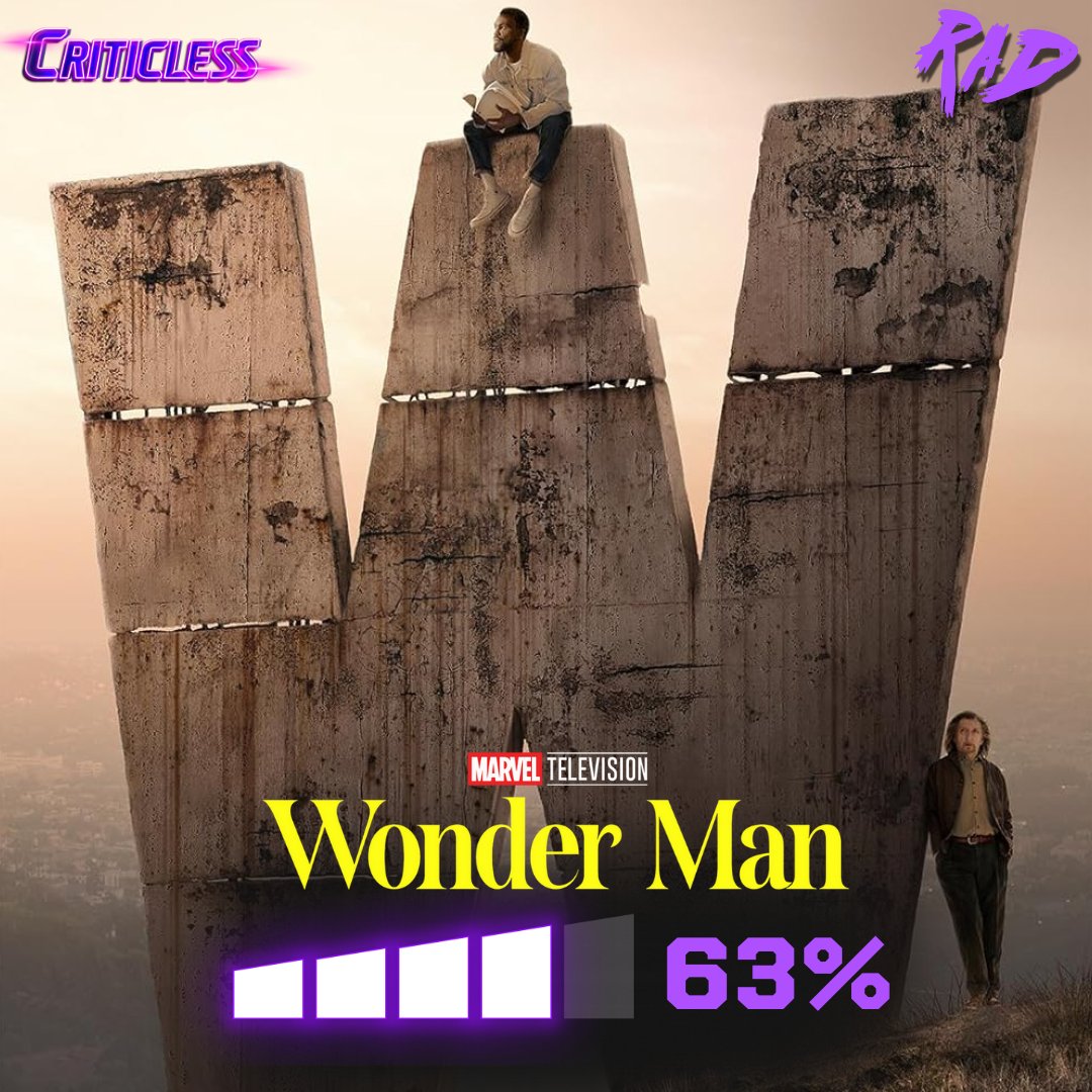 Criticless_inc's tweet image. Marvel's newest show — Wonder Man — dropped on Disney+ a couple days ago and the reviews on Criticless have been mostly positive! 

Are you planning to check it out? There are only 8 episodes and they're pretty short.

If you watch it, come leave a review on Criticless!…