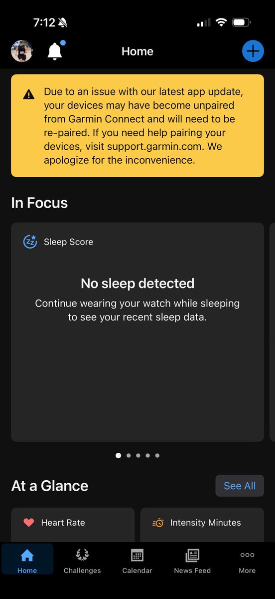 martinigp's tweet photo. @Garmin hey garmin my garmin forerunner is not syncing with my phone what’s the issue ? https://t.co/E79dRg54E0