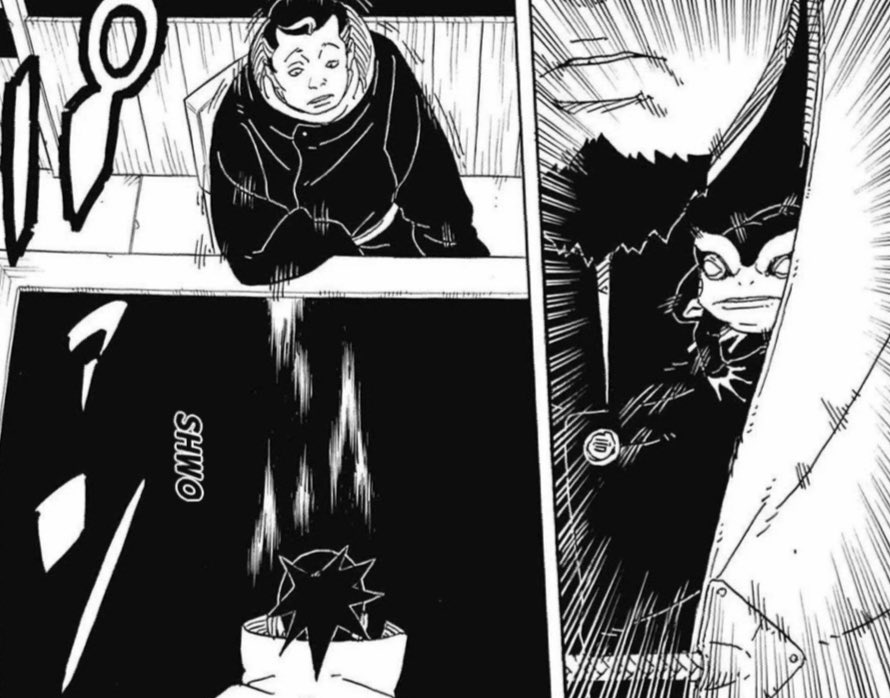 [The toad’s eye lids would vanish as imagery would be cast directly at her upon eye contact.

The visuals broadcast is of her being a proprietor of a destroyed village and likely the entire planet.

One of endless futures that may occur.]