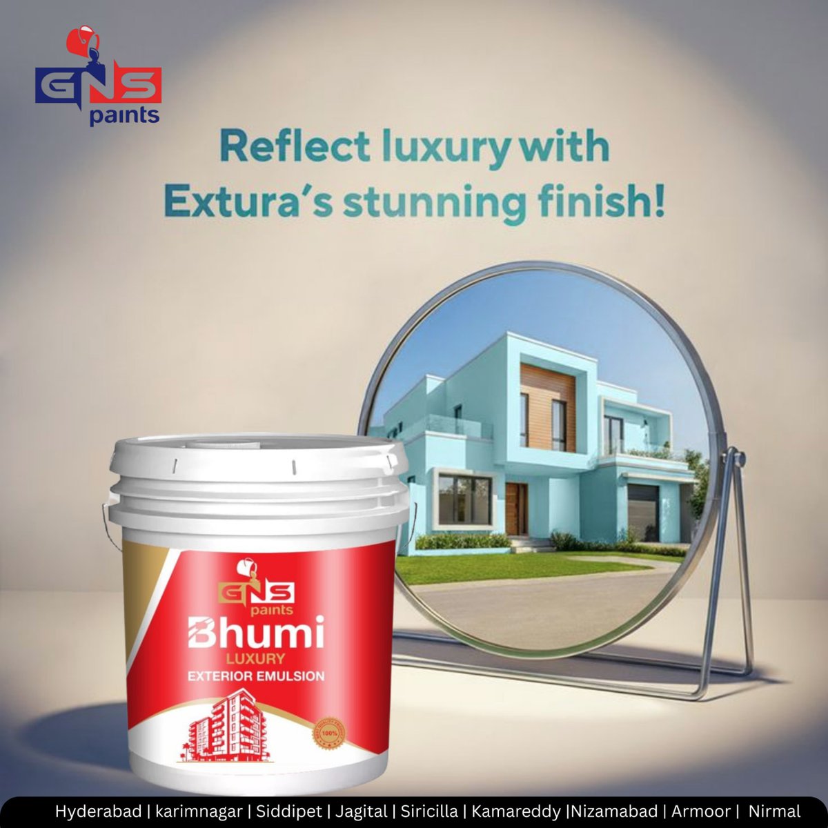 GNSPaints's tweet image. ✨ Reflect Luxury with Extura’s Stunning Finish! ✨

Give your home exteriors a premium makeover with GNS Paints Bhumi Luxury Exterior Emulsion.

📞+91 78936 44023

#GNSPaints #BhumiLuxury #ExteriorEmulsion #LuxuryFinish #HomeExteriors #PremiumPaints #ModernHomes #HousePainting