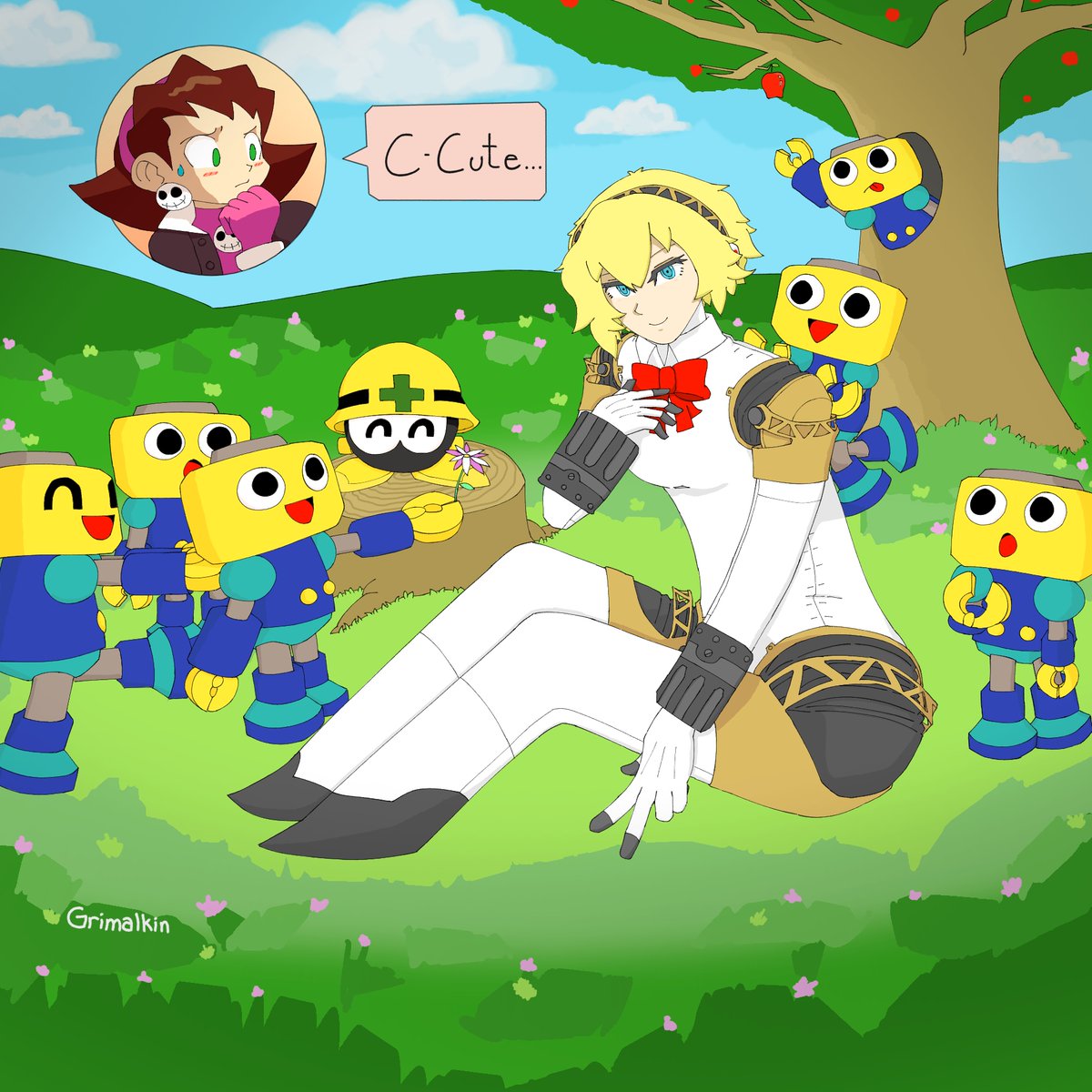 Mega Aigis Legends. #Aigis #Persona3 #Megaman