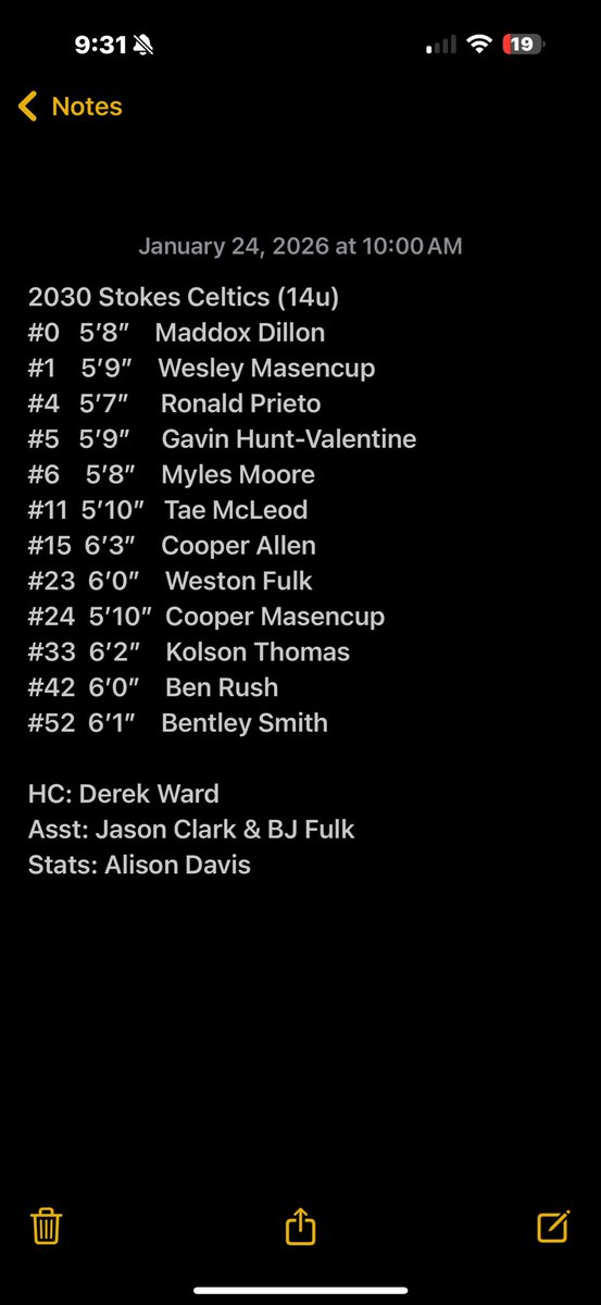 south_stokes's tweet photo. 2030 Stokes Celtics 14u is loaded with A LOT of talent! This team will make a name for themselves this year during Phenom Hoops &amp; Big Shots. #StokesCeltics🍀 https://t.co/pPUQ0rpEnz
