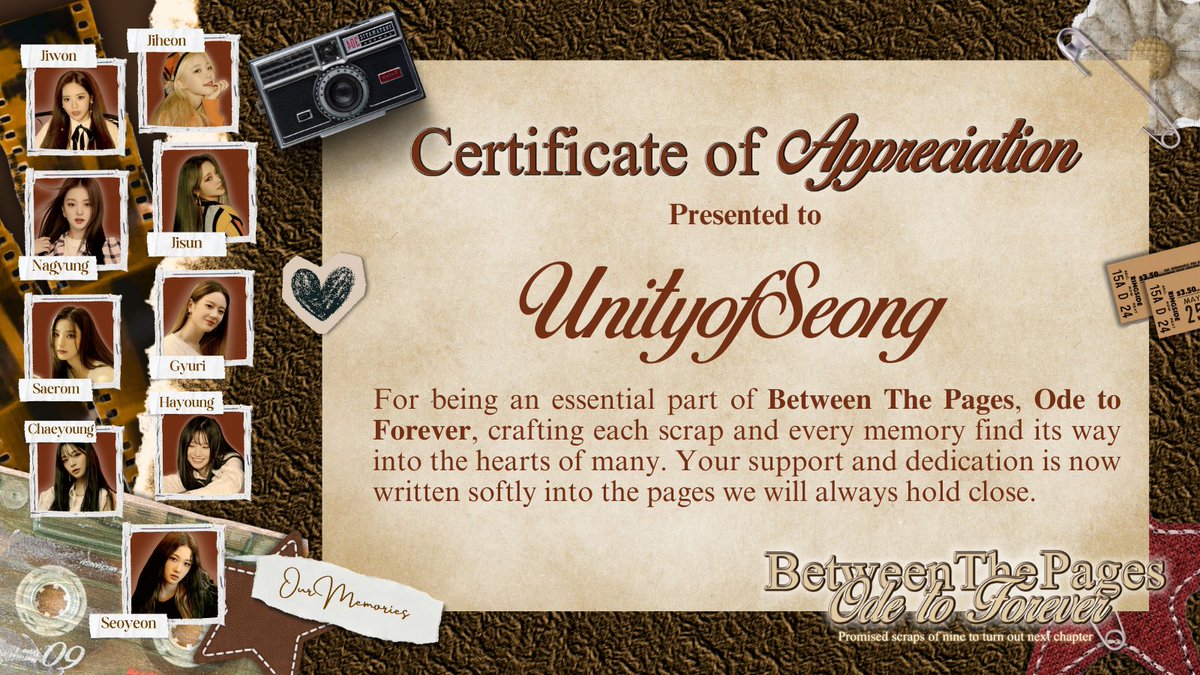 ⠀ 
🛹📰 … / We, <a href="/UnityofSeong/">𝖴𝖮𝖲 ͏͏</a>, sincerely thank <a href="/staywithfromis/">Stay with 프로미스나인 ࿐</a> for extending the invitation to collaborate as a media partner for 𝐁𝐞𝐭𝐰𝐞𝐞𝐧 𝐓𝐡𝐞 𝐏𝐚𝐠𝐞𝐬, 𝐎𝐝𝐞 𝐭𝐨 𝐅𝐨𝐫𝐞𝐯𝐞𝐫 celebration. May our paths cross again on future occasions! 
⠀