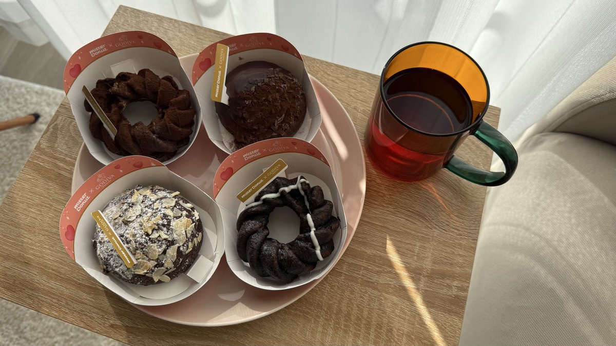 朝からハッピー🍩🤎 #日常垢 #ミスド