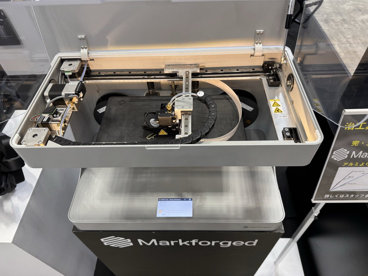 BokuShumei's tweet photo. カーボンコンポジットの最高ランク
markforgedもデモ中〜
#markforged #TCTJapan2026 #tctjapan https://t.co/UmAWHaUnCM