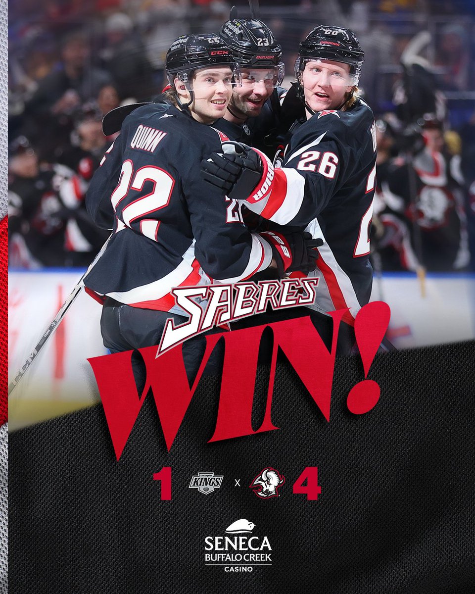 SABRES. WIN. 😤
 
#LetsGoBuffalo | <a href="/SenecaBuffalo/">Seneca Buffalo Creek Casino</a>