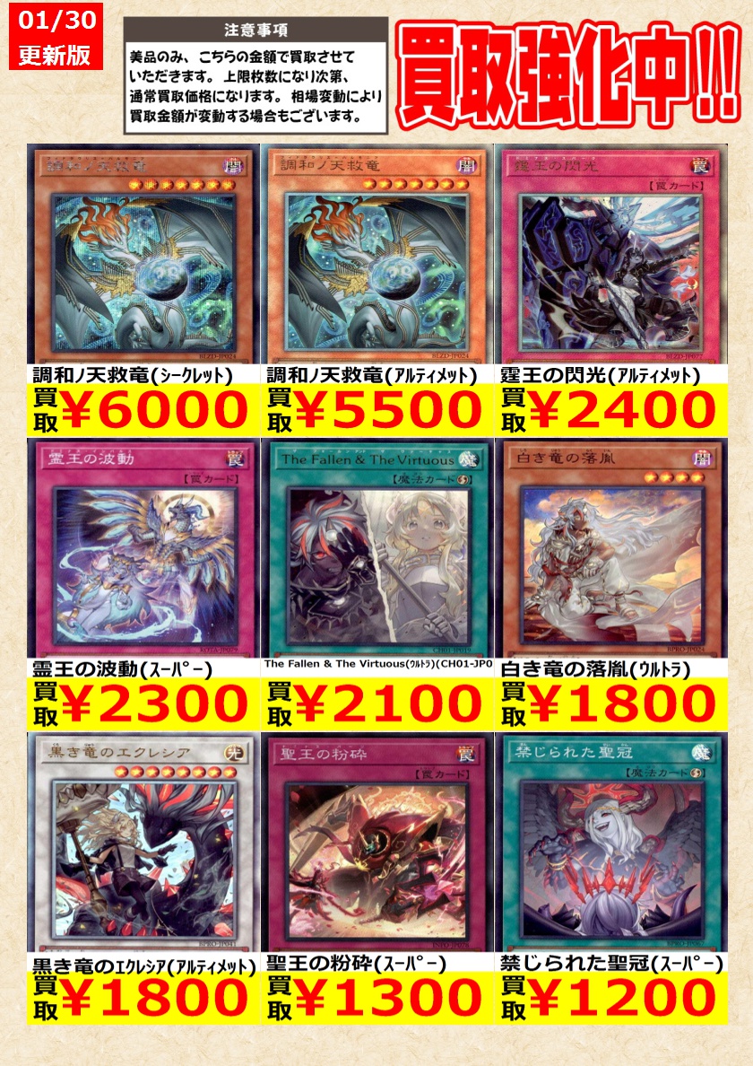 調和ノ天救竜　霆王の閃光　3枚セット 遊戯王 ブレイジングドミニオン ほぼフルコンプセット 各3枚 調和ノ天