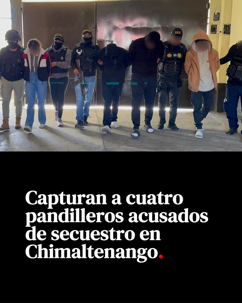 🔴 Capturan a cuatro presuntos pandilleros por secuestro en Chimaltenango.

Los arrestos ocurrieron tras diez allanamientos coordinados por PNC y fiscales en varios sectores.

crnnoticias.com/capturan-a-cua…