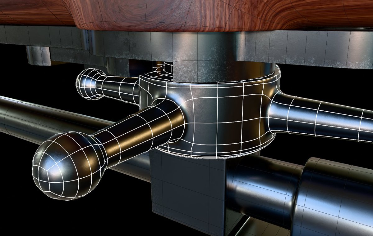 More ngons on curved surfaces because this stuff is perfectly fine.

I made sure I caught the surface highlights on purpose 😎