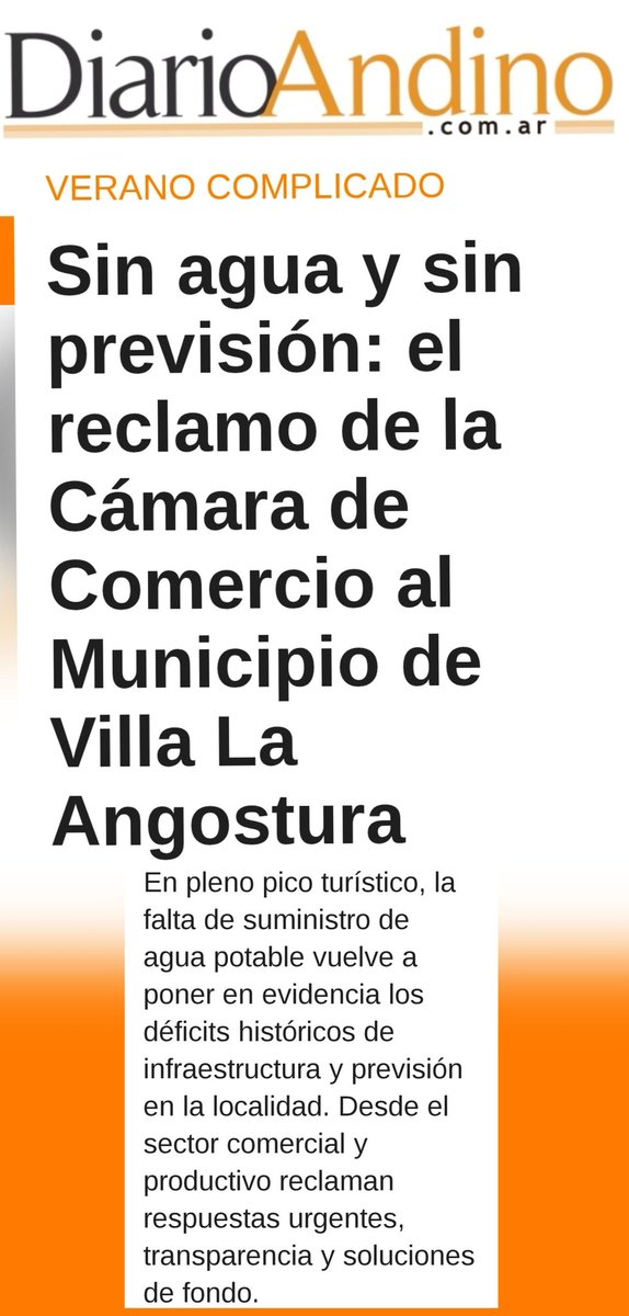 Noticias que no aparecen en los medios de alcance nacional...
Esto que pasa en Villa La Angostura no sólo afecta al turismo, también a los pobladores permanentes. 
La situación es muy complicada.