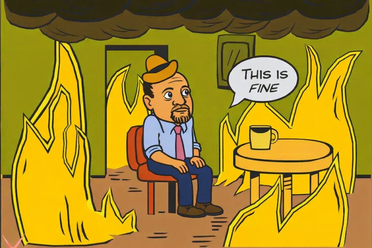 InverseCramer's tweet image. Mood today