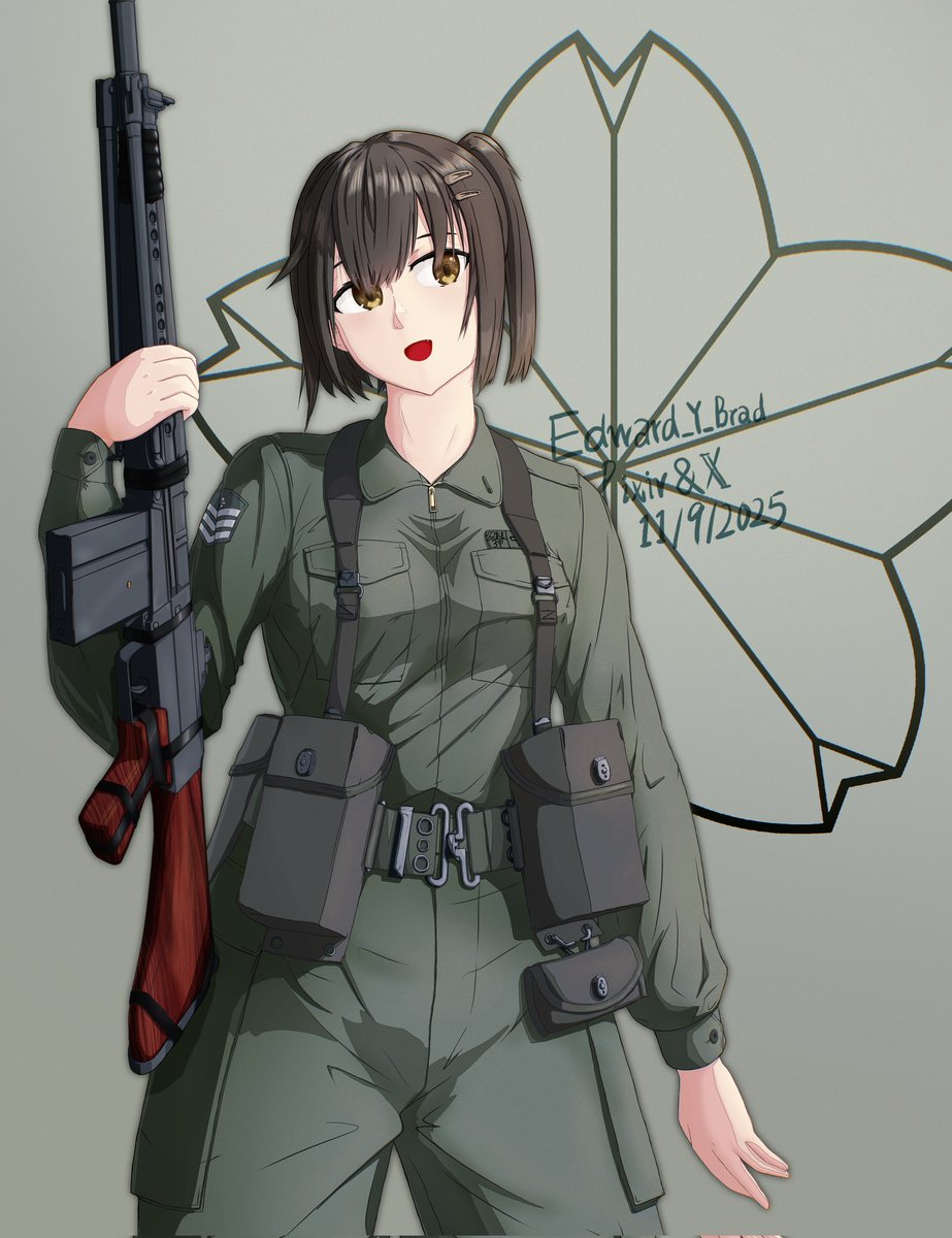 Reshare, 80s JGSDF
Quite funny justafter finishing it, friend in Japan helped me found the type 65 X-suspender, and i realized how many detail i have missed.
well at least im still quite satisfied with the Type 64 rifle, maybe i should draw some gaint robot meches yaknow?