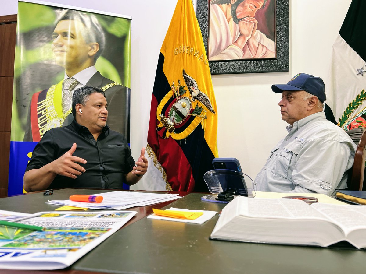 Guayas y Los Ríos refuerzan acciones conjuntas de seguridad en zonas limítrofes.
El gobernador <a href="/josearevaloec/">José Arévalo</a>, se reunió con su par de Los Ríos, Galo Lara, para coordinar estrategias en territorio y fortalecer la cooperación interinstitucional.Más articulación, más seguridad.