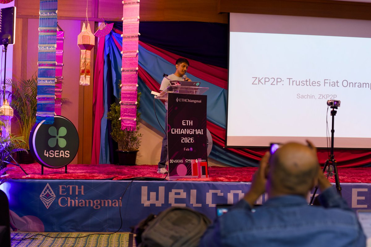 ETHChiangmai's tweet photo. Chill coding vibe at ETHChiangmai Hackathon 2026🥰