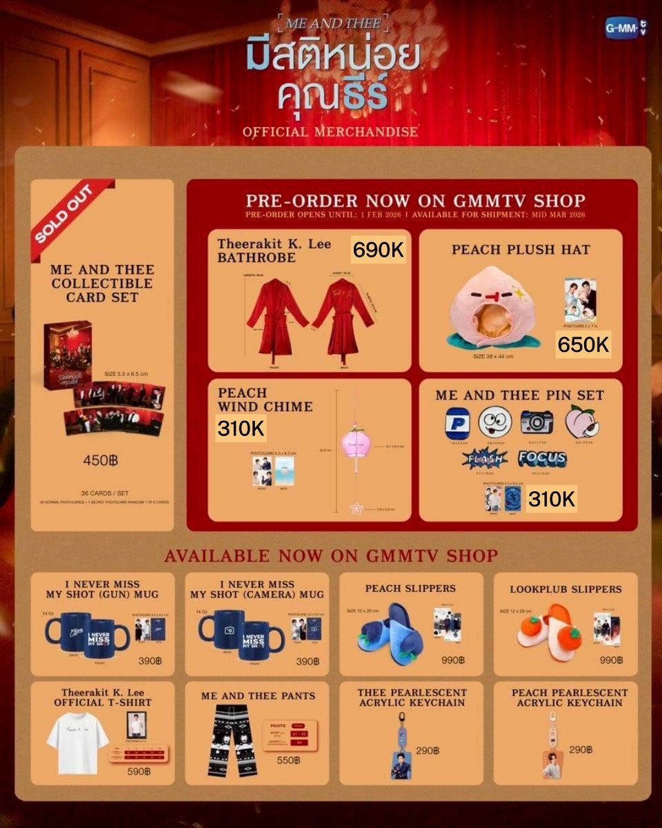 OPEN ORDER ME AND THEE FAN PARTY OFFICIAL MD HAND CARRY✈️ Close