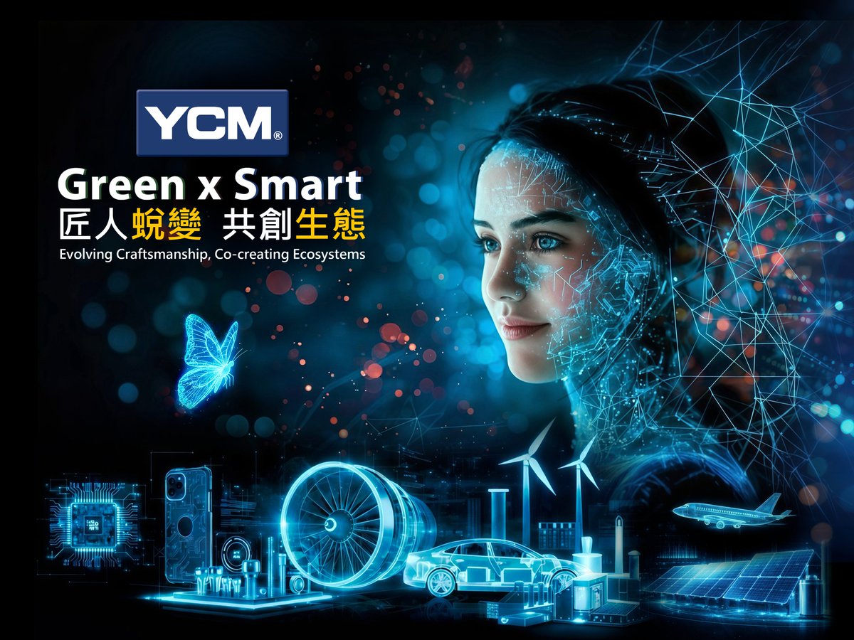 YCMCNCMACHINE's tweet image. TMTS 2026 | Green × Smart Ecosystem
YCM is exhibiting at TMTS 2026, bringing its ecosystem together to enhance customer experience and deliver practical solutions on the shop floor. ⚙️🤝🌱
📍 Mar 25–28, Taiwan
#TMTS2026 #YCM #SmartManufacturing