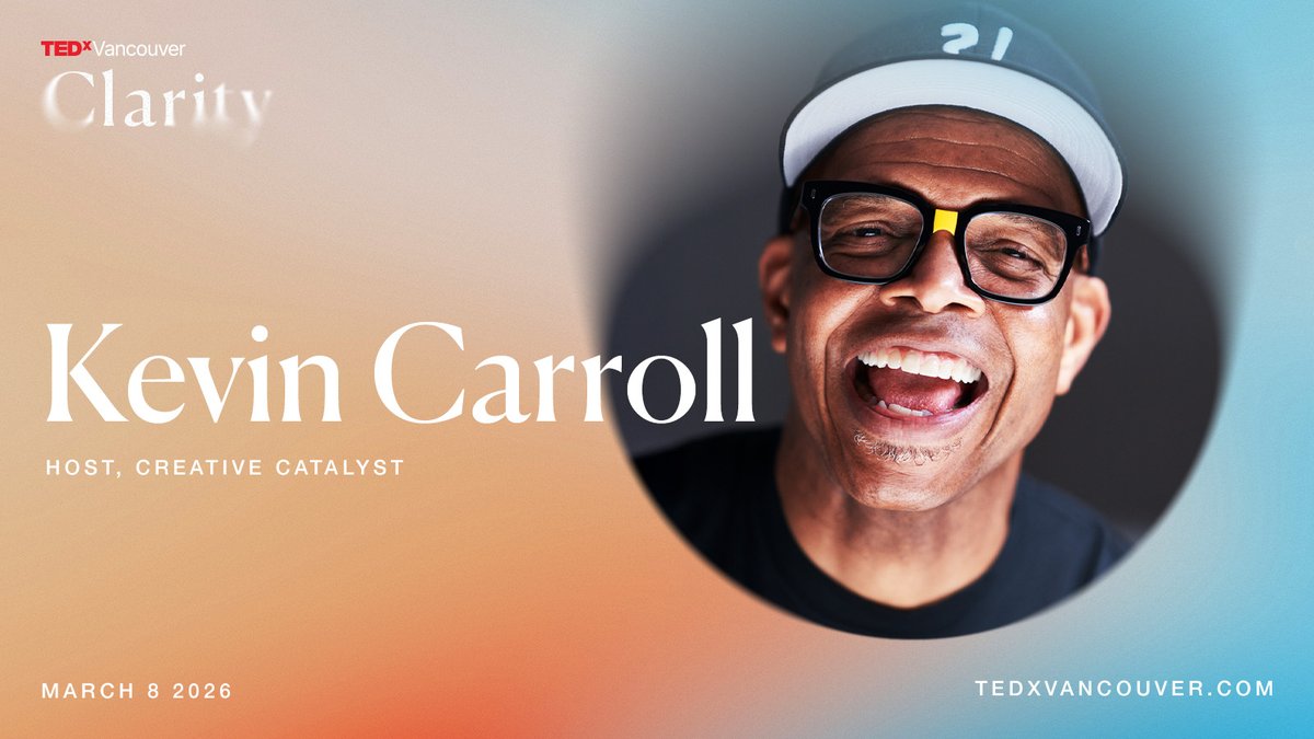 We're excited to announce our host for TEDVancouver 2026: Kevin Carroll

Kevin is an author, instigator of inspiration and creative catalyst, on a mission to empower greatness

Who else will be joining Kevin? Stay tuned, we have more to announce!

#TEDxVancouver #TEDx #Vancouver