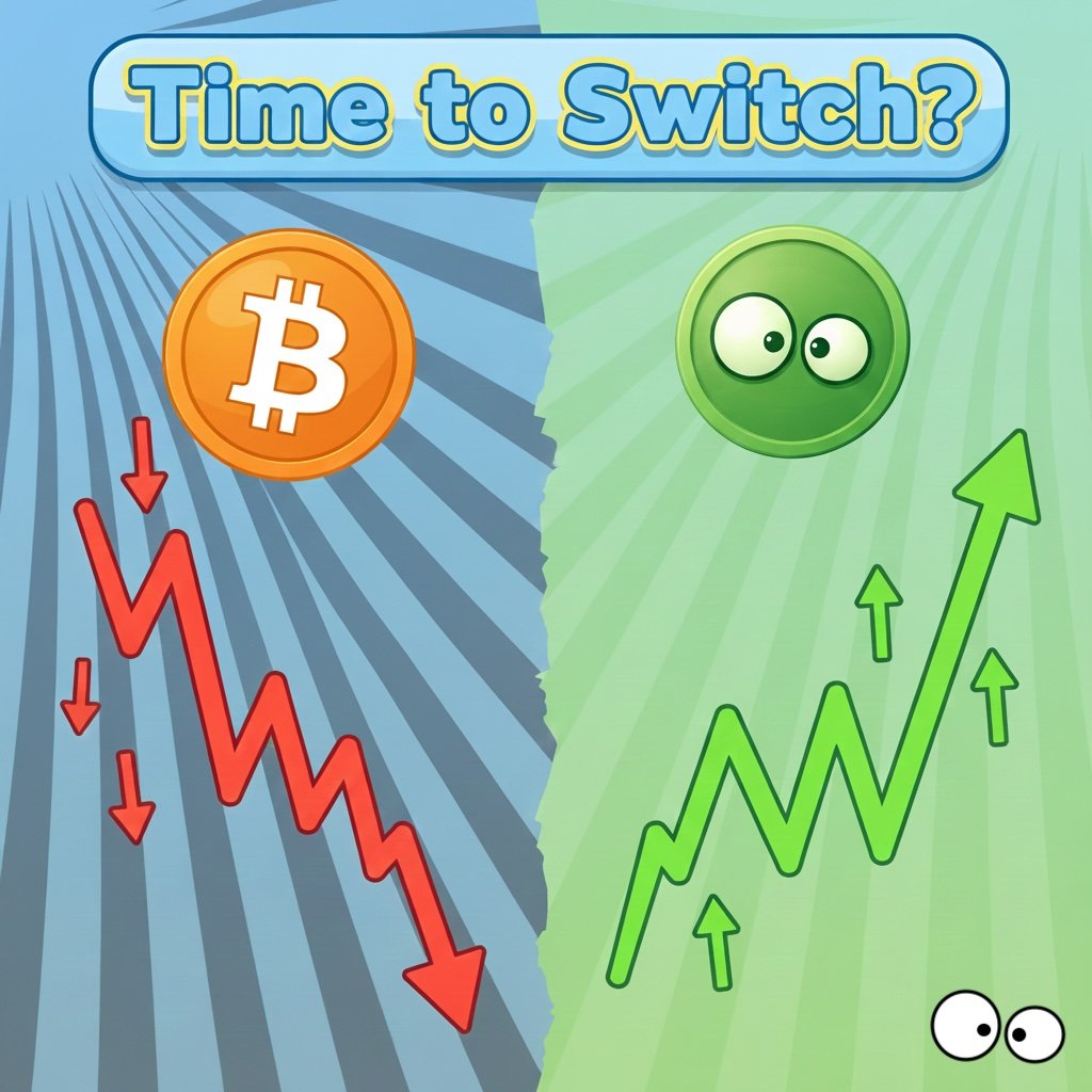 Bitcoin is tanking! Time to switch? #Bitcoin #Bloopbert #degen #crypto