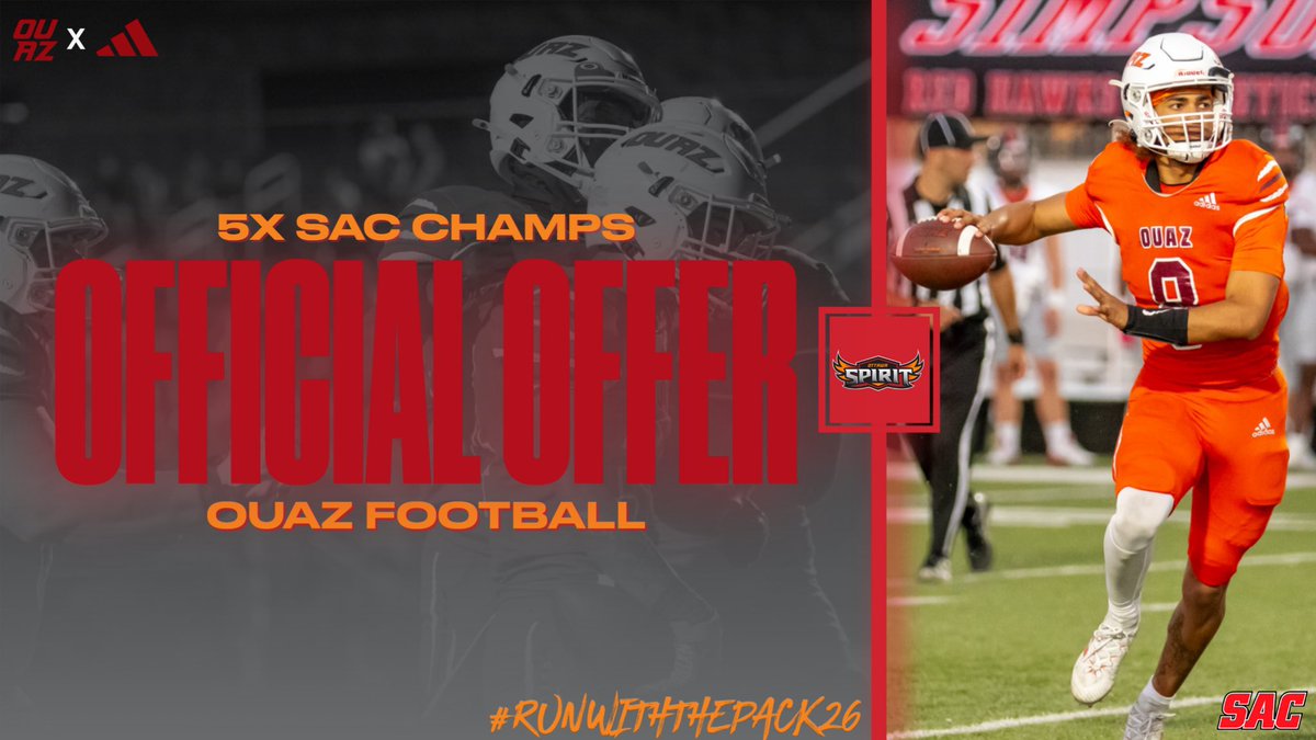 After a phone call with <a href="/CoachJDominguez/">Jerry Dominguez</a> , i am truly blessed to receive an offer from OUAZ! 

<a href="/CoachJDominguez/">Jerry Dominguez</a> <a href="/CoachMurphyQB/">Reilly Murphy</a> <a href="/OUAZFootball/">OUAZ Football</a>