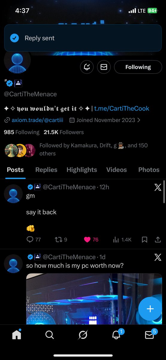 Preshmetax's tweet photo. @CartiTheMenace @Luxuries @harryace8 @blingzweb3_ @Opeolu_wa03 

Done all
Gl to everyone https://t.co/zlVxTFJClj