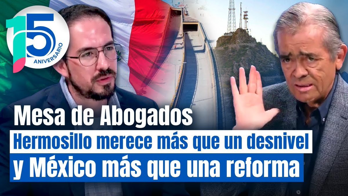 🔴 #DEBATE | El alboroto por el nuevo paso desnivel en #Hermosillo, <a href="/AlfonsoDurazo/">Alfonso Durazo</a> y el Partido Verde, y la #ReformaElectoral.

El análisis en la #MesaDeAbogados con <a href="/oscarburrolam/">Oscar Burrola</a> y <a href="/BulmaroPacheco1/">Bulmaro Pacheco</a> en <a href="/ProyectoPuente/">Proyecto Puente</a>.

Click aquí 👇
youtube.com/watch?v=pAfuv_…