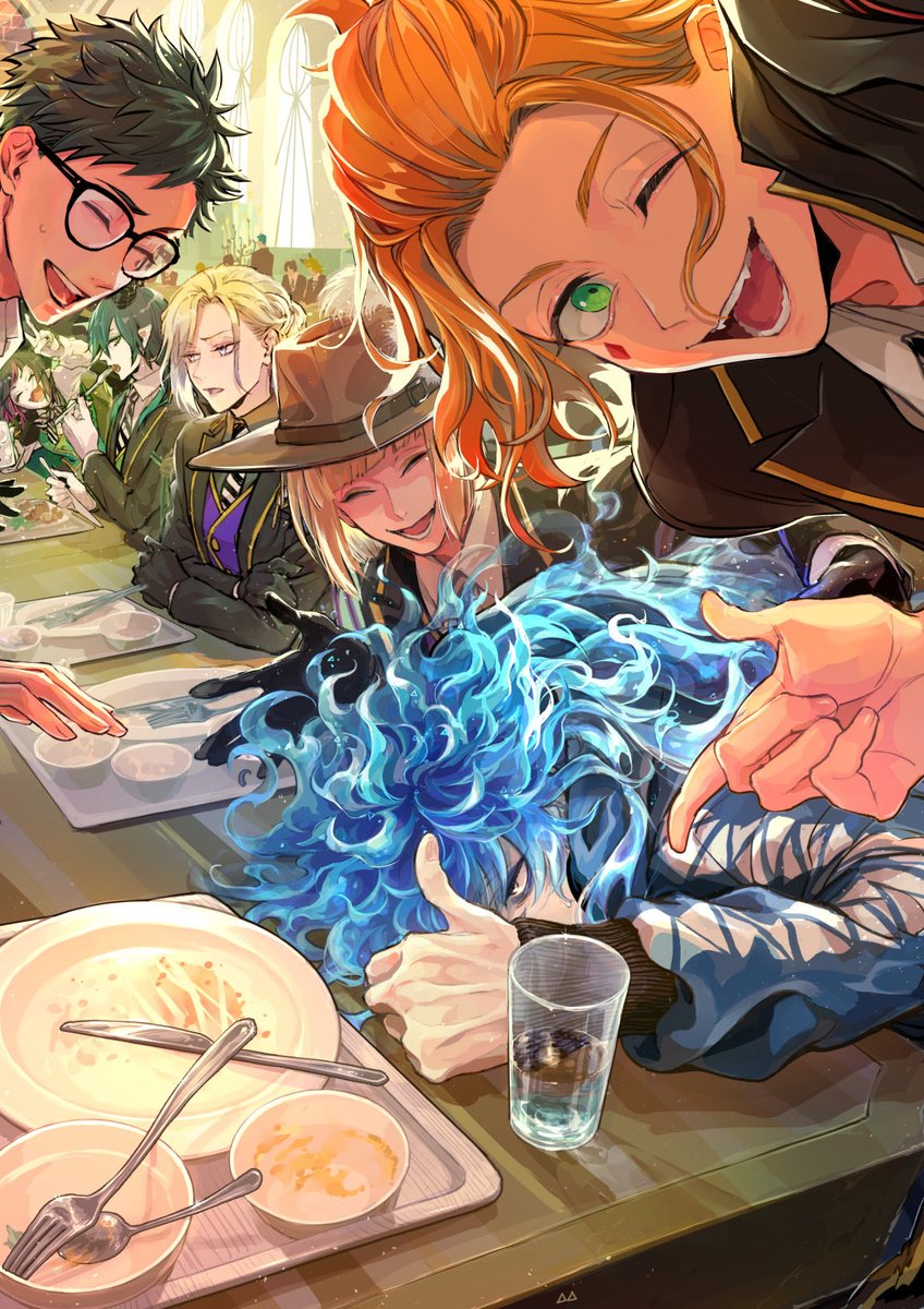 7.5章FA🍽️ （※妄想）
------------------------
これは弟に託された飯をなんとか頑張って食べたかもしれない兄と、それを弟に報告してくれたかもしれないクラスメイトと、介抱してくれたかもしれないサ部の絵