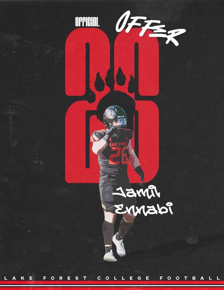 JamilEnnabi's tweet photo. All glory to God after a great conversation with @Swoll_2_  I am blessed to have received an offer to Lake Forest University! 
@JStew8 @DamienSports @DamienFootball_ https://t.co/r4KSQVVMRZ