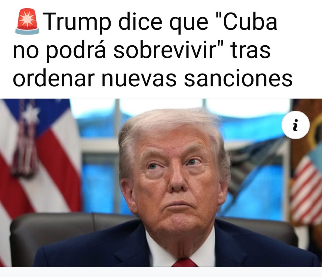 GHNordelo5's tweet photo. ¡Se trata de un acto criminal y genocida contra un pueblo que se niega a ser colonia de #USA! #UnblockCuba #LetCubaLive #Cuba #UnidosXCuba https://t.co/7J5QEF28zt