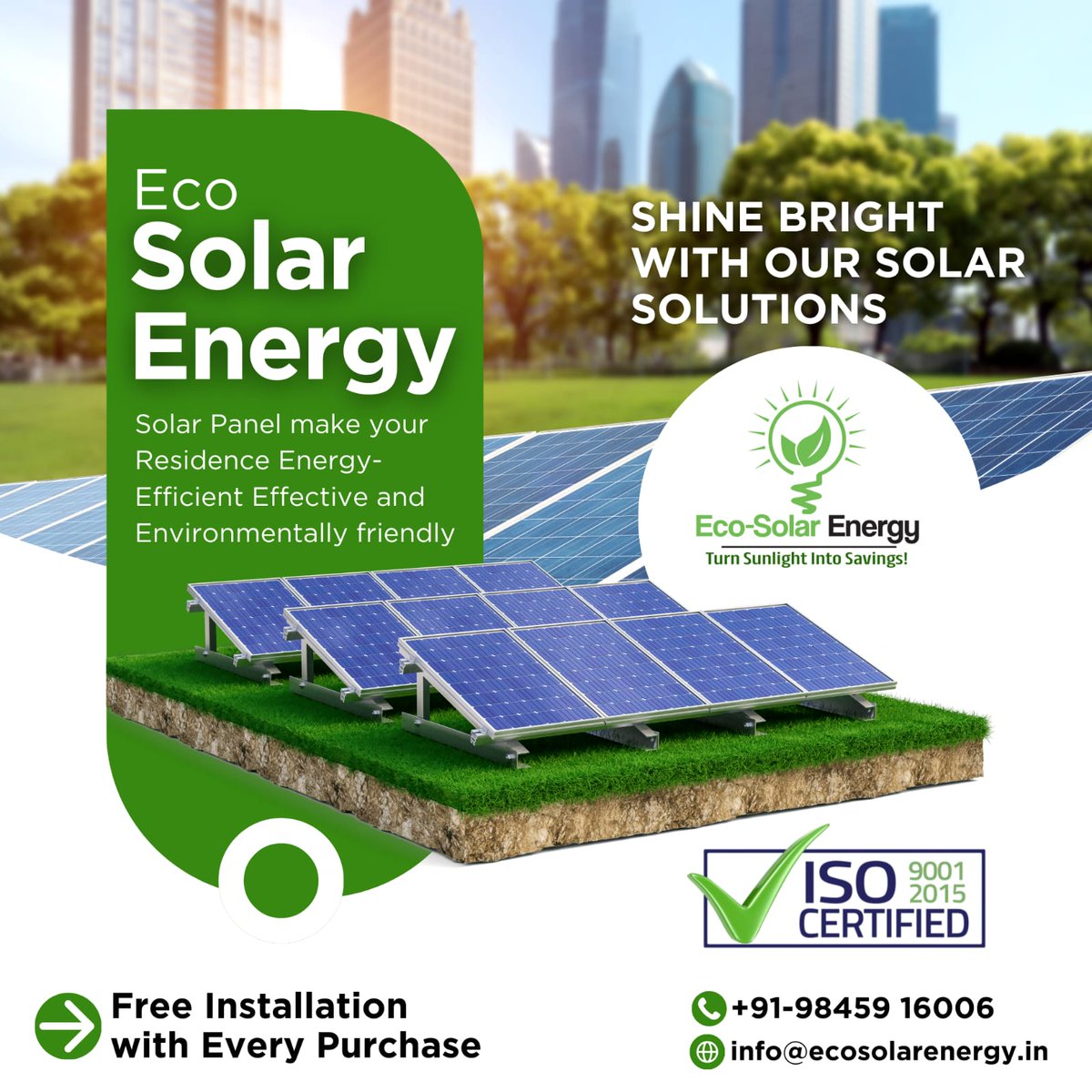 SolarEco51656's tweet image. Shine Brighter. Save Smarter. Power Your Future with Solar ☀️🌱

✔ High-efficiency solar panels for homes &amp;amp; businesses

📞 wa.me/+919845916006
🌐 ecosolarenergy.in
📧 info@ecosolarenergy.in

#SolarEnergy #EcoSolar #GoGreenEnergy #RenewableEnergyIndia
