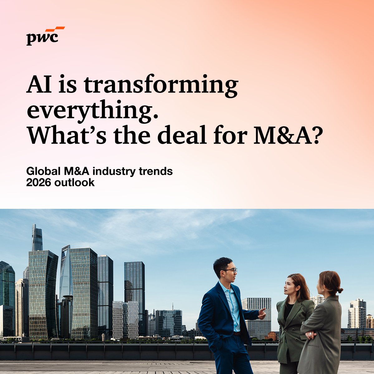 PwC_TH's tweet image. In 2026, M&amp;amp;A value growth is being driven by megadeals rather than volume. The question for dealmakers: where does scale still pay—and where does it not? pwc.to/3MapOKF
#PwCDeals #IndustryTrends #outlook #MnA
