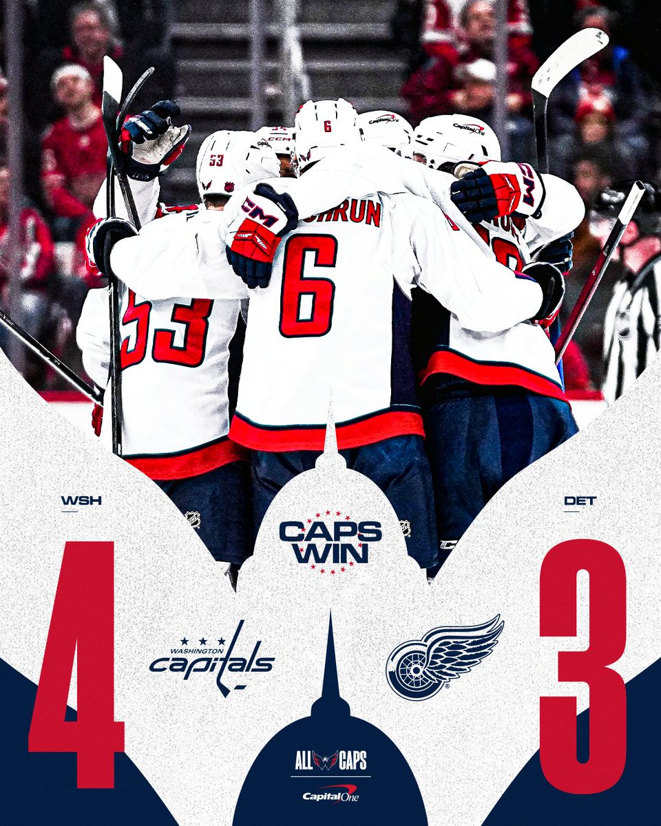 Capitals's tweet photo. DUB IN DETROIT

#CapsWings | #ALLCAPS https://t.co/gRdReSVN1j