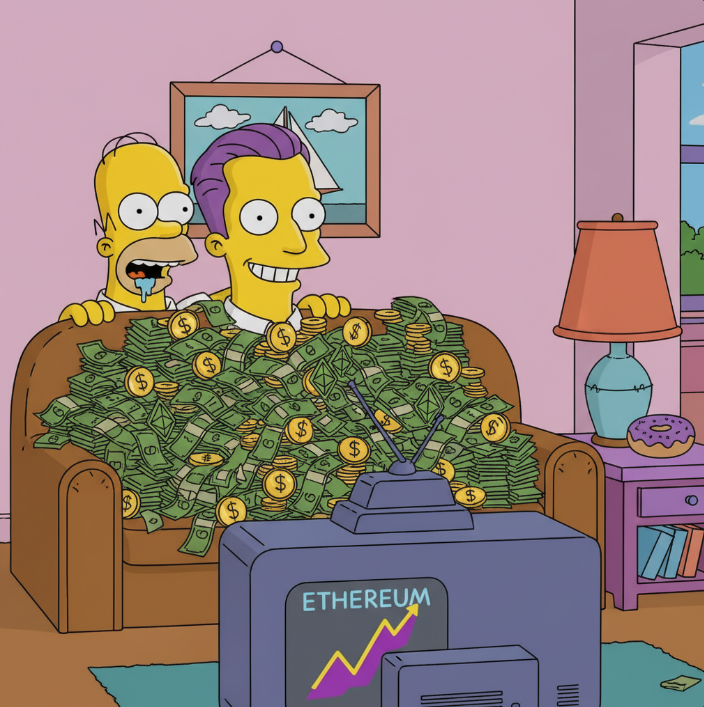 LunaETHWhale's tweet image. ⚡️ BREAKING: VITALIK REVEALS SECRET MONEY-MAKING SCHEME ⚡️

@VitalikButerin has actually found a real-life Infinite Money Glitch.

While crypto degens are acting like Homer Simpson -trying to short the dollar to zero or betting the house that Trump will win a Nobel Prize -…