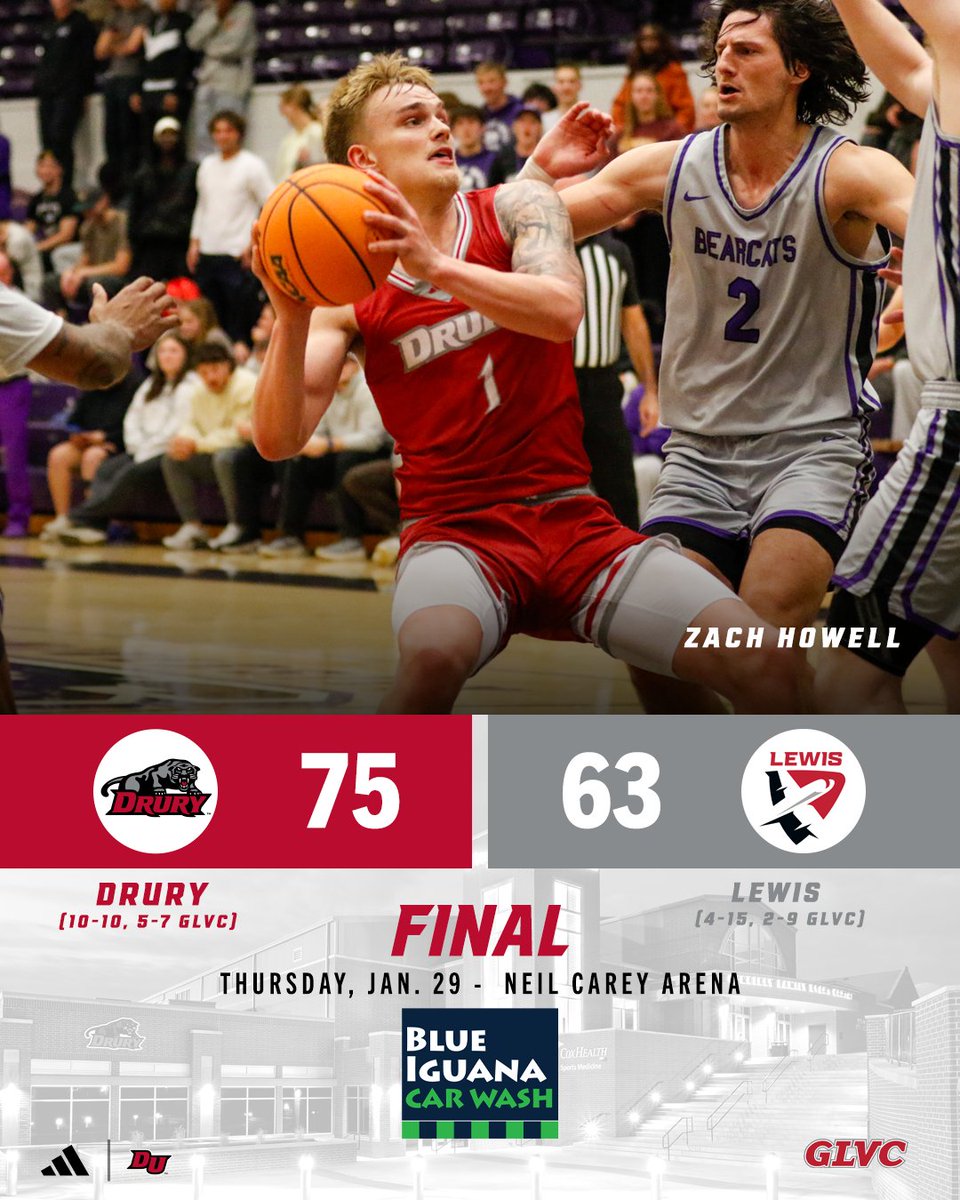 DruryMBB's tweet photo. 🏀That's another Drury victory, as 𝗭𝗮𝗰𝗵 𝗛𝗼𝘄𝗲𝗹𝗹 notches his second consecutive 30+ point performance!

#WonDrury https://t.co/Mz6ysQtrC0