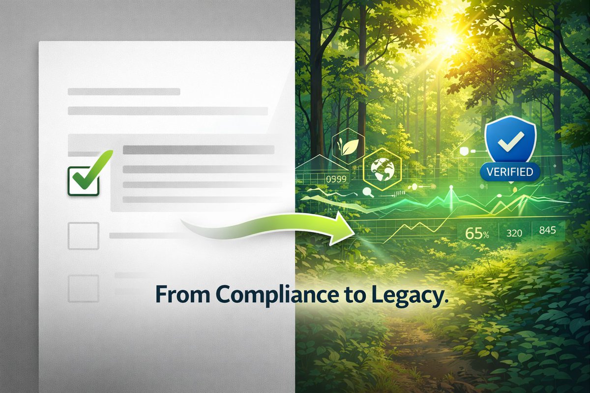 Sustaincred's tweet image. Sustainability is more than a checkbox.
It’s about creating lasting environmental legacy through real, verified action.
We help you move beyond reporting—into impact that matters.
#RealAction #Legacy #BeyondCompliance #ClimateImpact