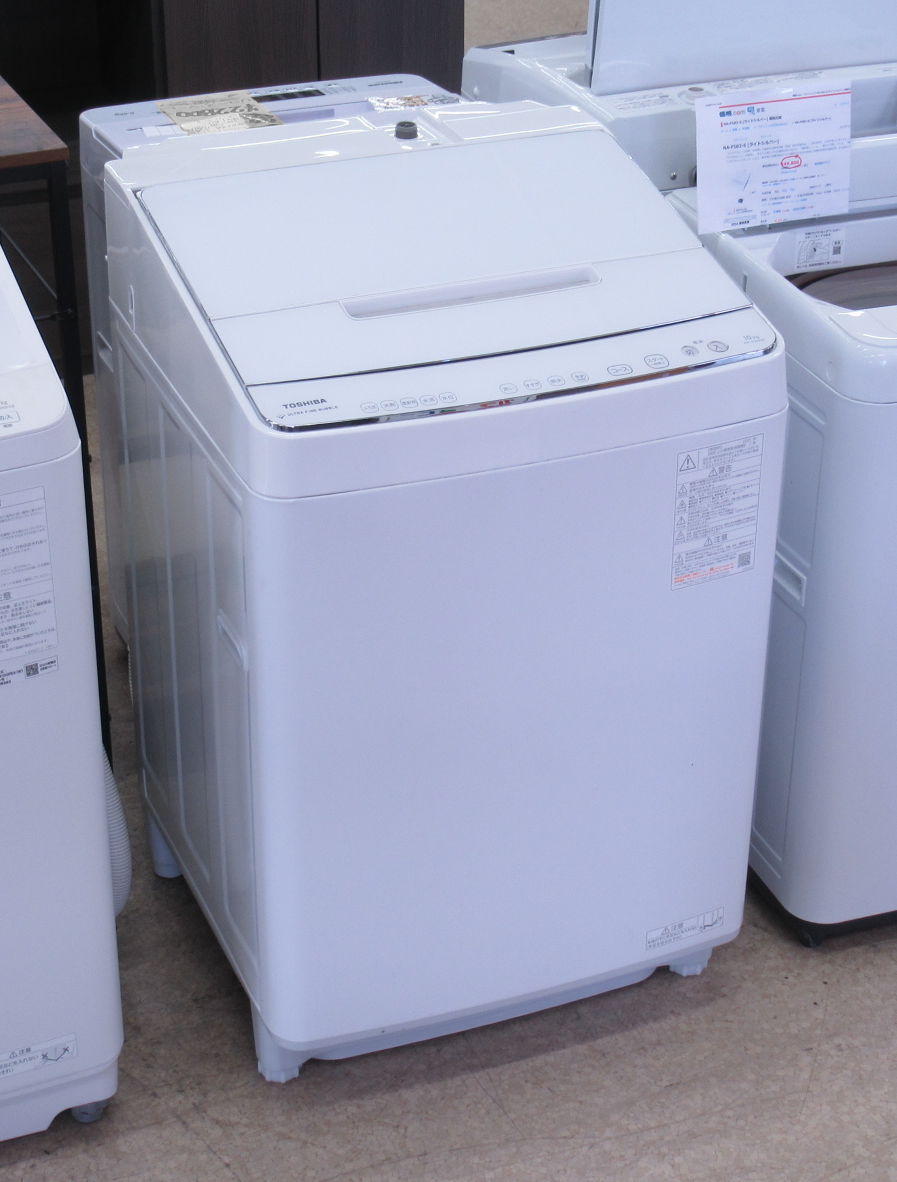 TOSHIBA 東芝 ZABOON 洗剤自動投入 全自動電洗濯機 10kg AW-10SD9 2021