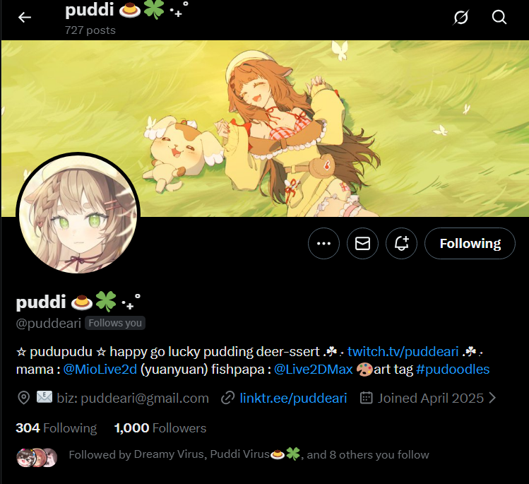 PuddiVirus's tweet photo. Thx guys for getting my deer to 1k she is the sweetest deer i know❤️💚❤️@puddeari https://t.co/r3660P3wU9