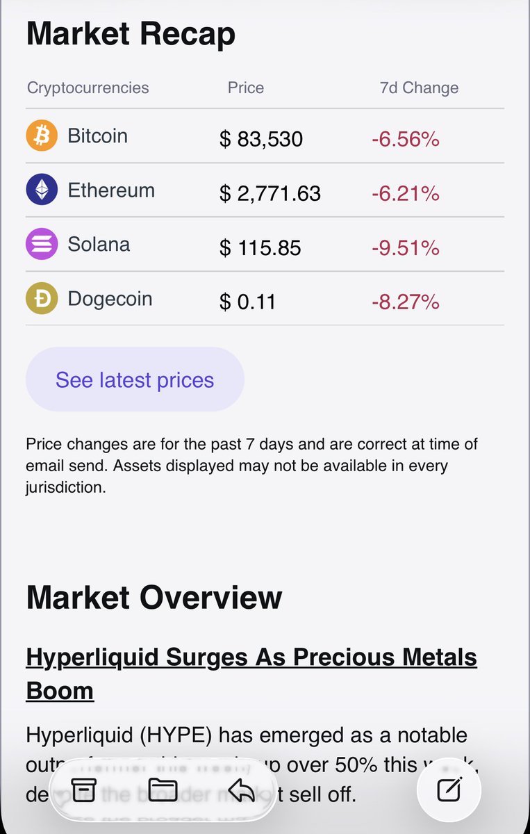 FlyInvestments_'s tweet photo. This is an official newsletter email I got from Kraken. They got the top two biggest cryptos by market cap then skip right to the fourth. And even throw in dogecoin. Why skip the 3rd?

I swear I notice this happens everywhere. It’s like they intentionally ignore XRP despite all the breaking headlines.