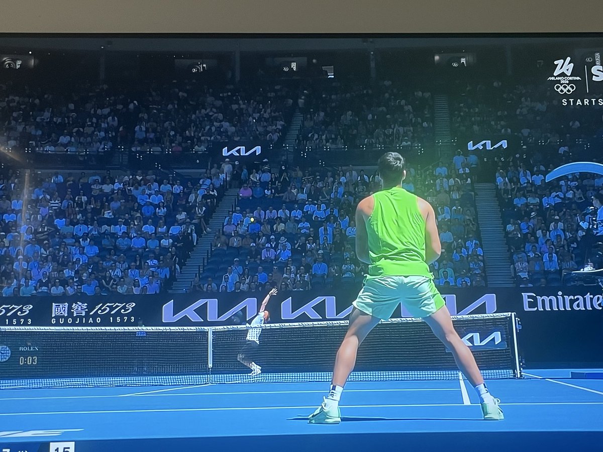 m_flav's tweet photo. @AustralianOpen @CraigTiley why the empty seats for a semi final?
Too expensive ? https://t.co/6lRq45qr96