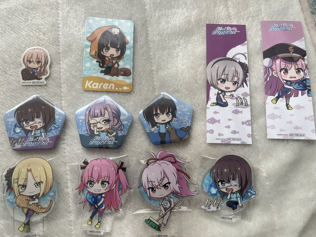 交換】 ヘブンバーンズレッド サンシャイン水族館コラボ 缶バッジ