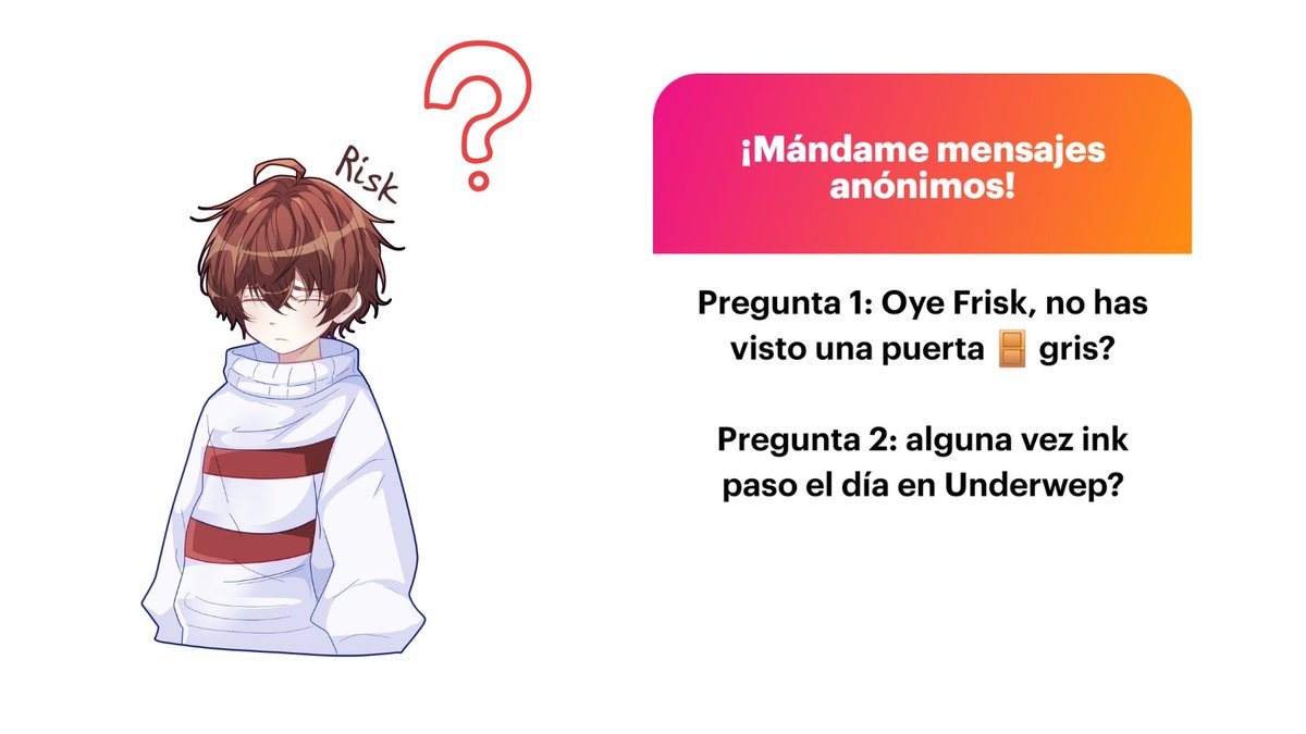 Underweb_Au's tweet image. Su nombre es Risk y No se habla de Ink en Underweb
#undertaleAU #underweb #QR