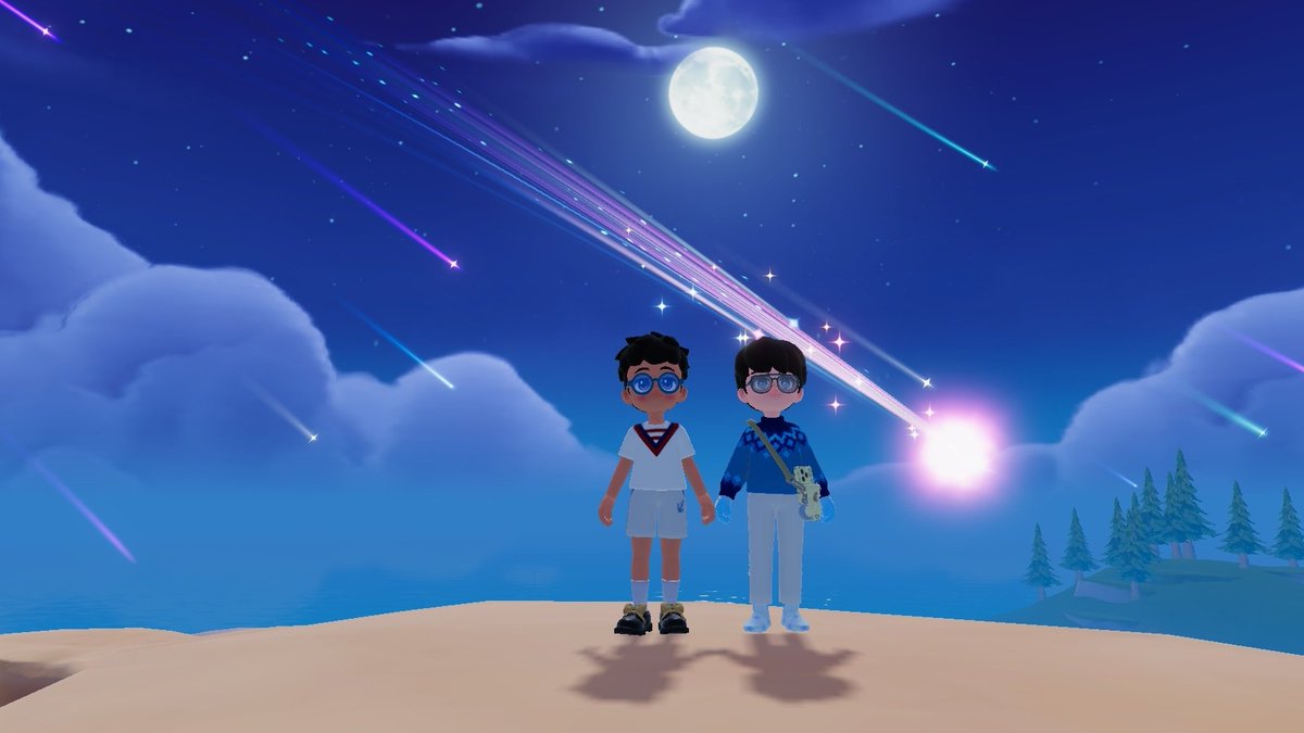 dldksX's tweet photo. heartopia meteor shower with #pureTop @wickedlywildd https://t.co/CB6TTYsv9E